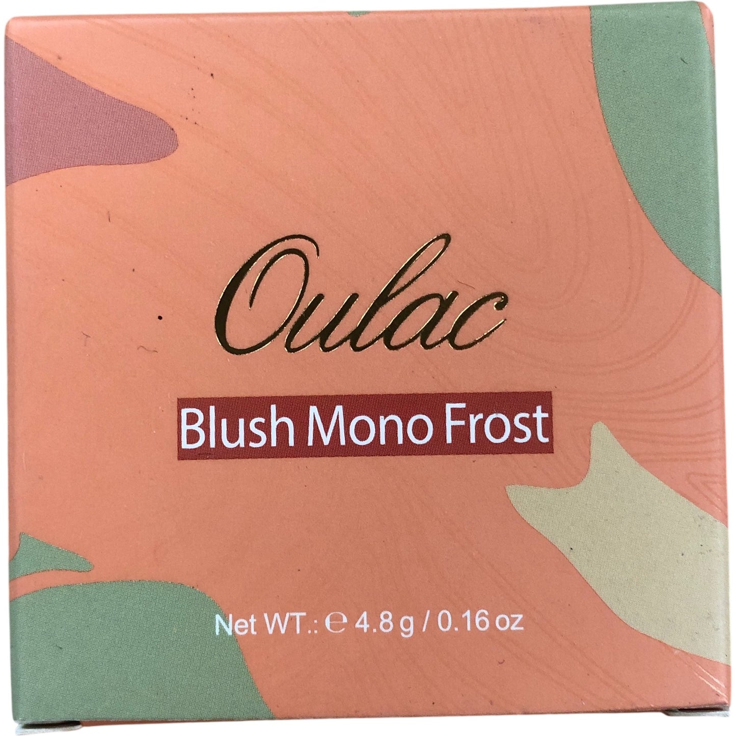 Oulac Blush Mono Frost F10 Tangerine Tango 4.8g Silky Buildable Colour Makeup