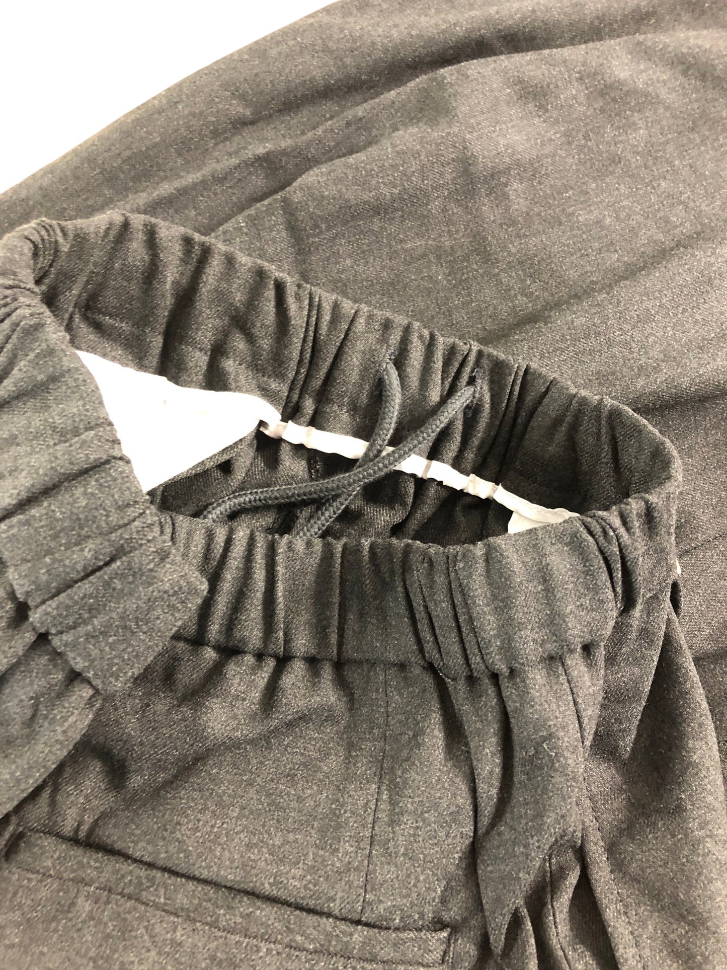 Lieu Homme Size 1 M Women's Trousers Grey Rayon Polyester Relaxed Fit