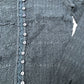 Washed Black Smocked Buttoned Top