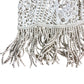 River Island Crochet Beach Cover Up XS Women's Cream Fringed Lace Dress