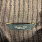 Massimo Dutti Sleeveless Top Women's Striped Silk Blend Dark Brown M UK12-14