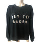 B By Ted Baker Women's UK20 Black Waffle Knit Sweater With Statement Design