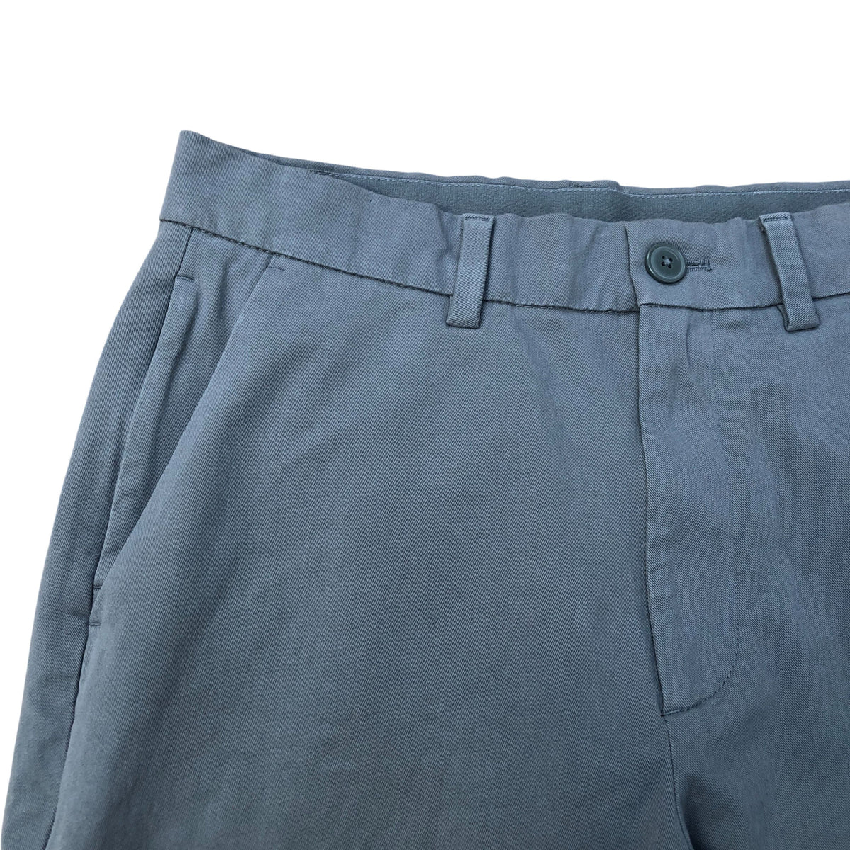 Slim Fit Grey Cotton Ultimate Chino Trousers 30W 31L