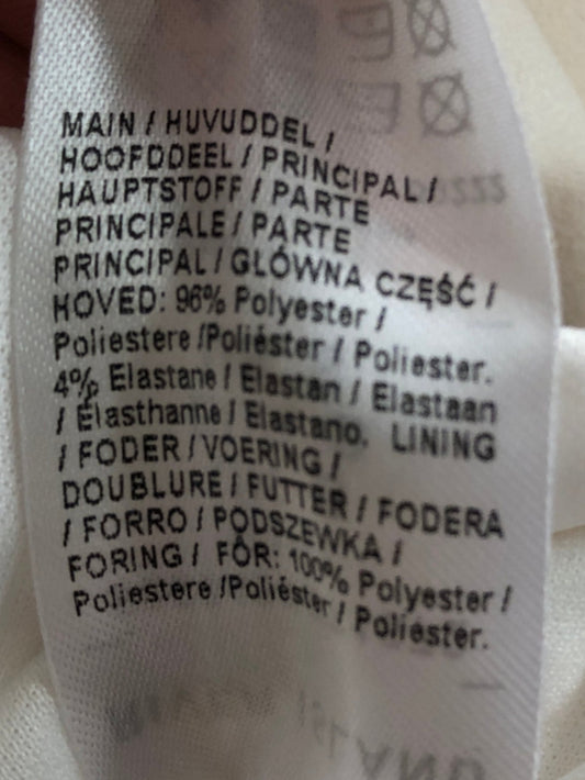 River Island Cream Garden PY Crop Top UK S Women's Polka Dot Ruffle Design