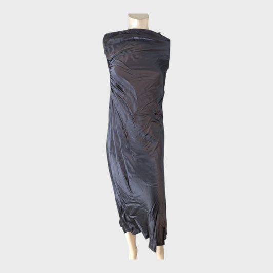 RIVER ISLAND Studios Women's Dress Midi Side Slit Black Formal