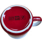 Santa Claus Head Elf Ceramic Mugs Set of Two