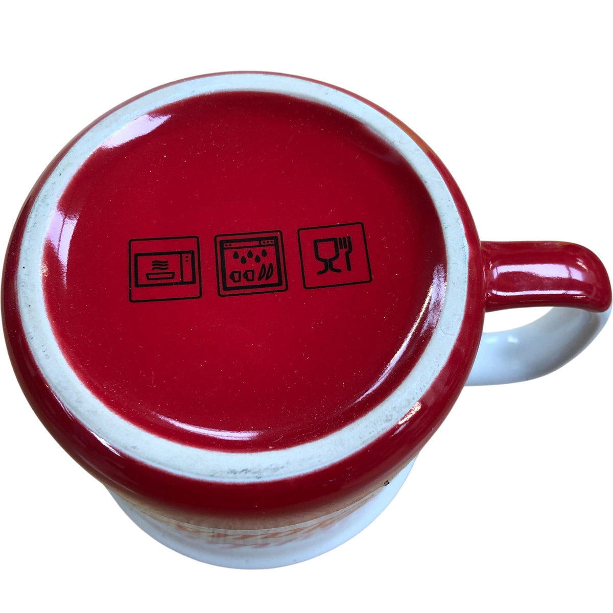 Santa Claus Head Elf Ceramic Mugs Set of Two