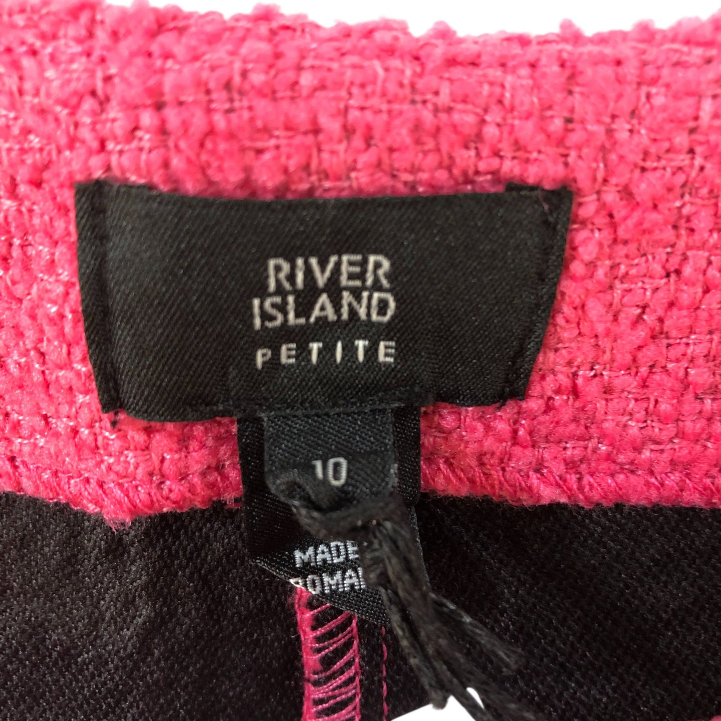 River Island Petite Hot Pink Wool Blend Shorts Size 10 Women's Lined Pockets