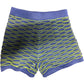 River Island Girls Shorts Size 5 6 Years Blue Green Stripe Pattern Fun Summer