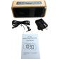 Netzu W318B Wooden Digital Alarm Clock Stylish Design Sleep Timer Function