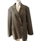Branded Brown Blazer UK16 Women's Tailored Casual Jacket Elegant Fit