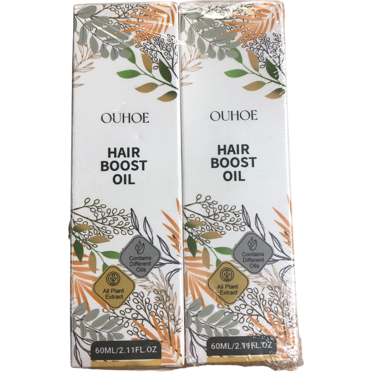 OUHOE Hair Boost Oil Bundle 60ML Natural Plant Extracts 2 Pack