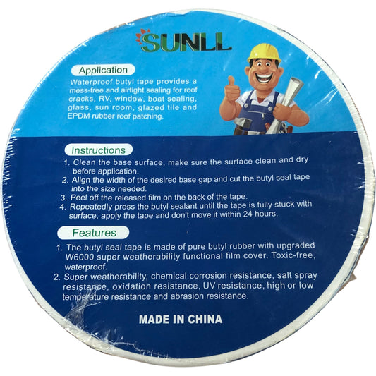 Sunll Butyl Waterproof Tape 5cm Wide Easy Leak Repair Sealant Indoor Outdoor