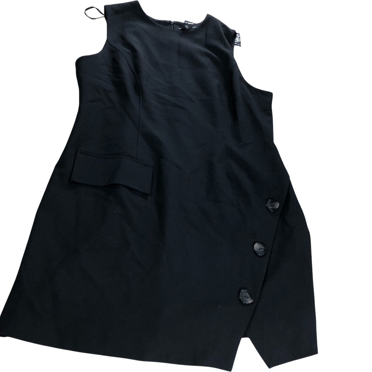 River Island Shift Dress Women's Black Sleeveless Classic Design Style UK10