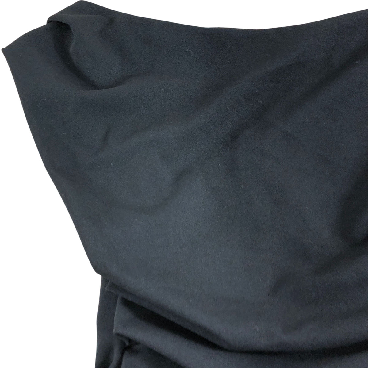 River Island UK10 Women's Black Draped Top