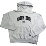 Anine Bing Sport Hoodie S/P Gray Women's Distressed Look Casual Pullover Small