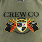 Crew Clothing Company Graphic T-Shirt Size L Men's Olive Green Cotton Casual Tee
