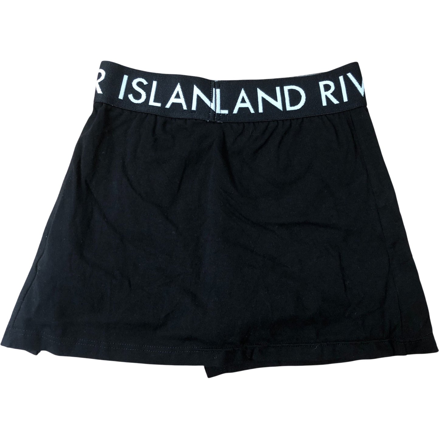 River Island Girls Black Skort Size 7-8 Years Elasticated Waist