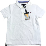 Tommy Hilfiger Polo Shirt Size 18-24 Months White Boys Short Sleeve Cotton