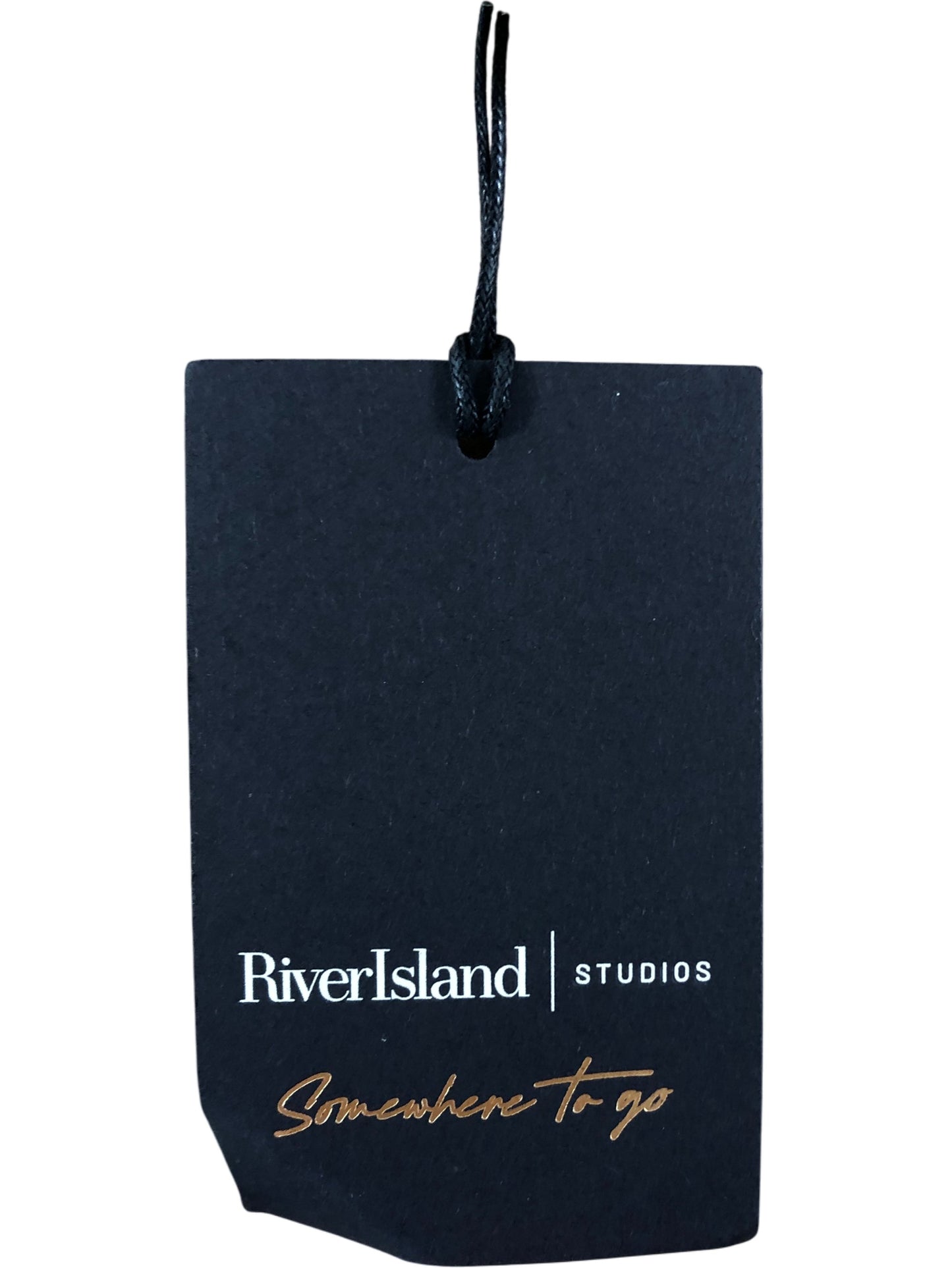 River Island Studio Long Sleeve Crop Top UK Size 8 Women's Black Fashion