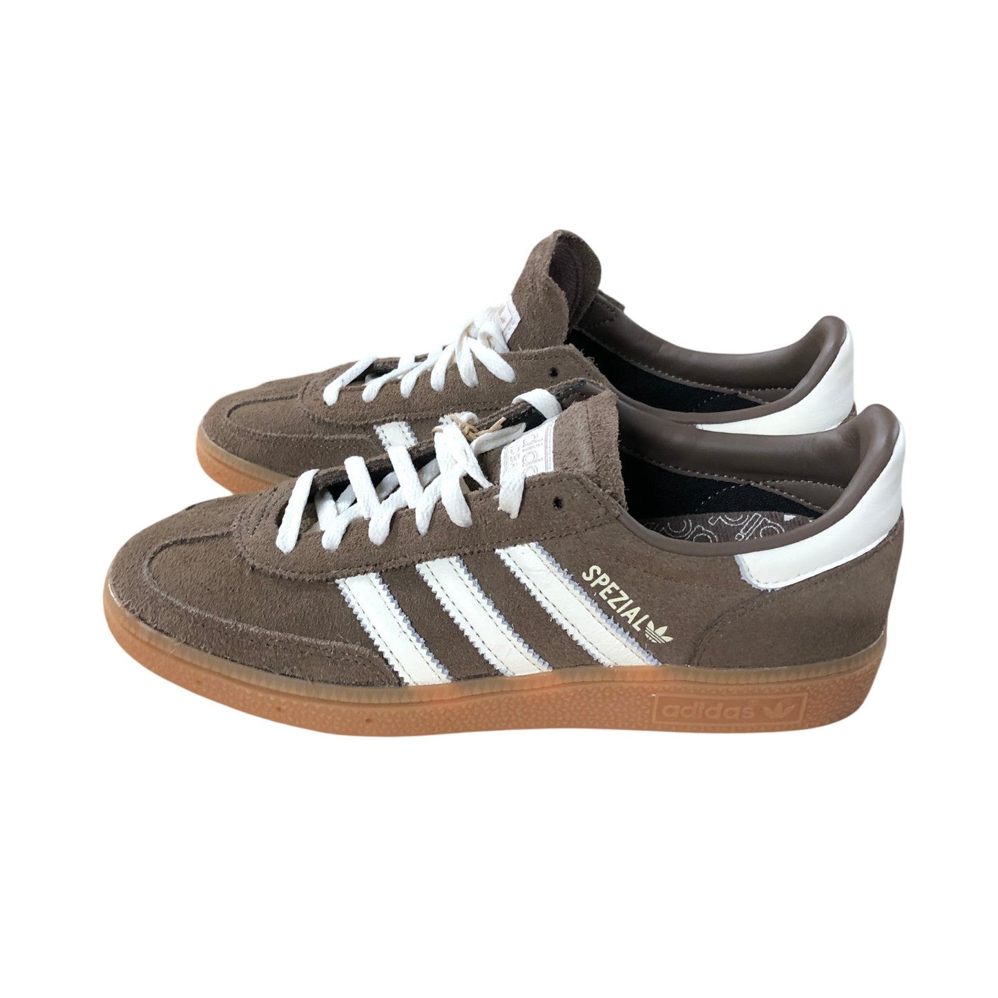 Adidas Handball Spezial W UK5.5 Women's Trainers Brown White Suede Style
