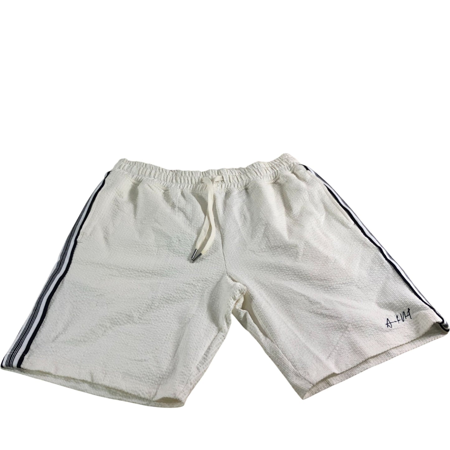 River Island Men's Shorts Size S Cream White Lightweight Cotton Blend