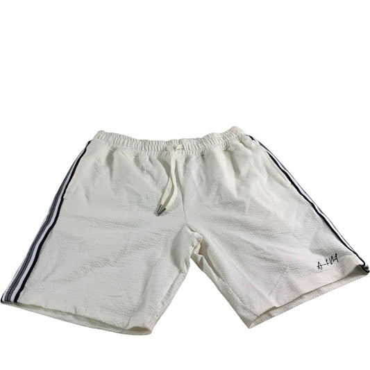 River Island Men's Shorts Size S Cream White Lightweight Cotton Blend