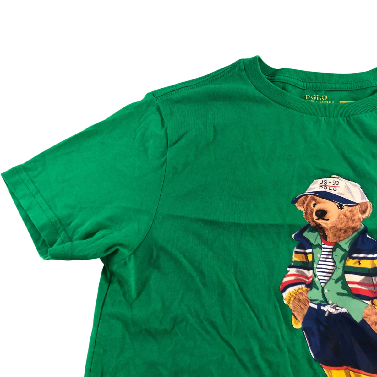 Polo Ralph Lauren Polo Bear T-Shirt 10-12 Years Kids Green Cotton Short Sleeve