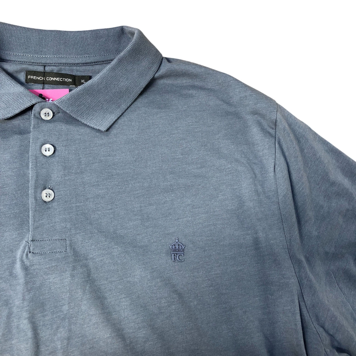 French Connection Blue Polo Shirt Size XL
