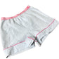River Island Girl's Cotton Striped Shorts Pink Trim Comfortable Fit 13-14 Years