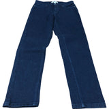 Dark Wash Straight Leg Jeans UK10R Women's 99 Cotton 1 Elastane