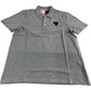 Polo Shirt Size Medium Mens Grey Short Sleeve Cotton