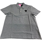 Polo Shirt Size Medium Mens Grey Short Sleeve Cotton