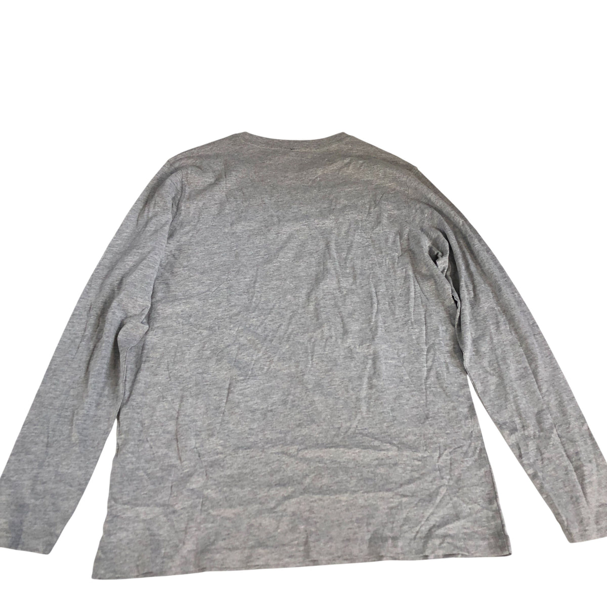 Kangaroo Poo Long Sleeve T-Shirt Size M Men's Grey Cotton Blend Soft Fabric