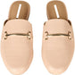 Crocodile Print Mules Women's Slip On Shoes Beige UK2.5