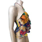 River Island Women's Multicolour Strapless Top UK M Vibrant Design New