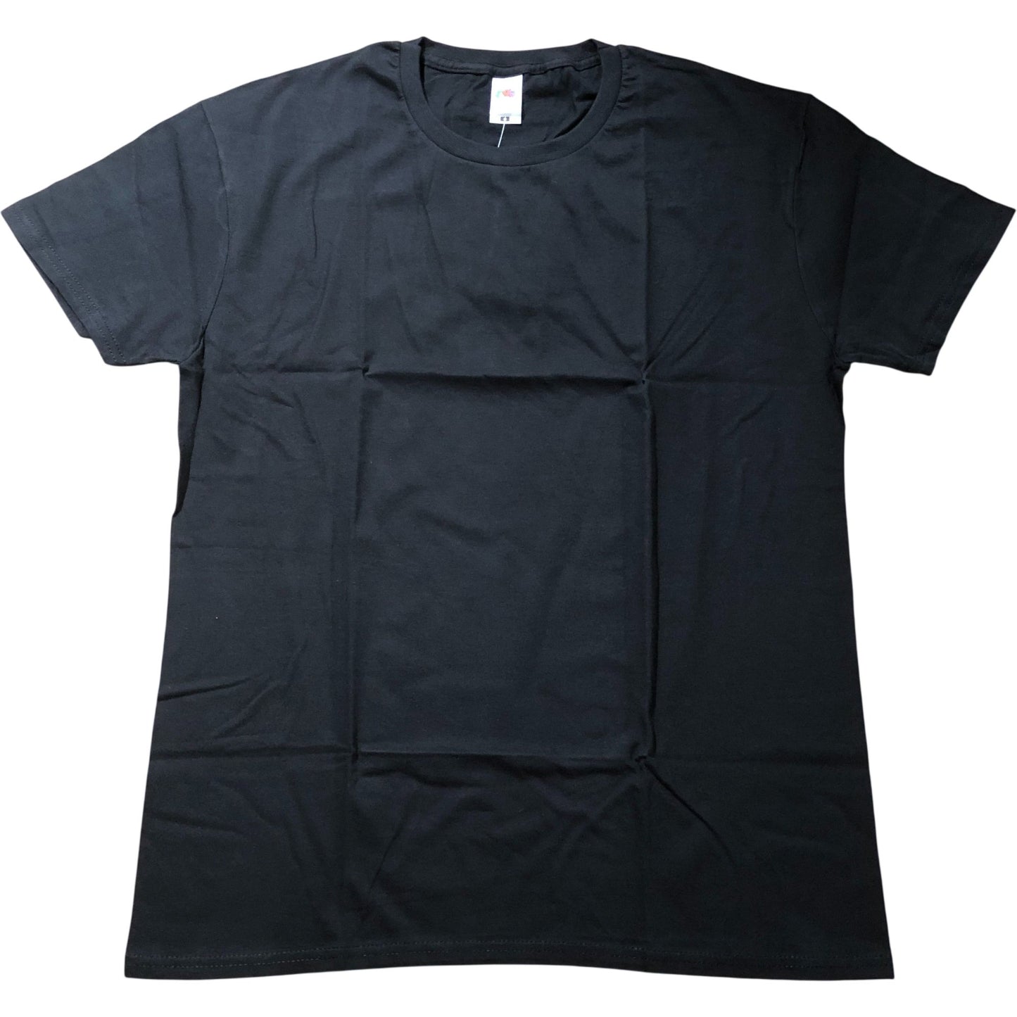 Fruit Of The Loom Iconic 165 Classic T-Shirt Black M Men's Cotton Casual Wear