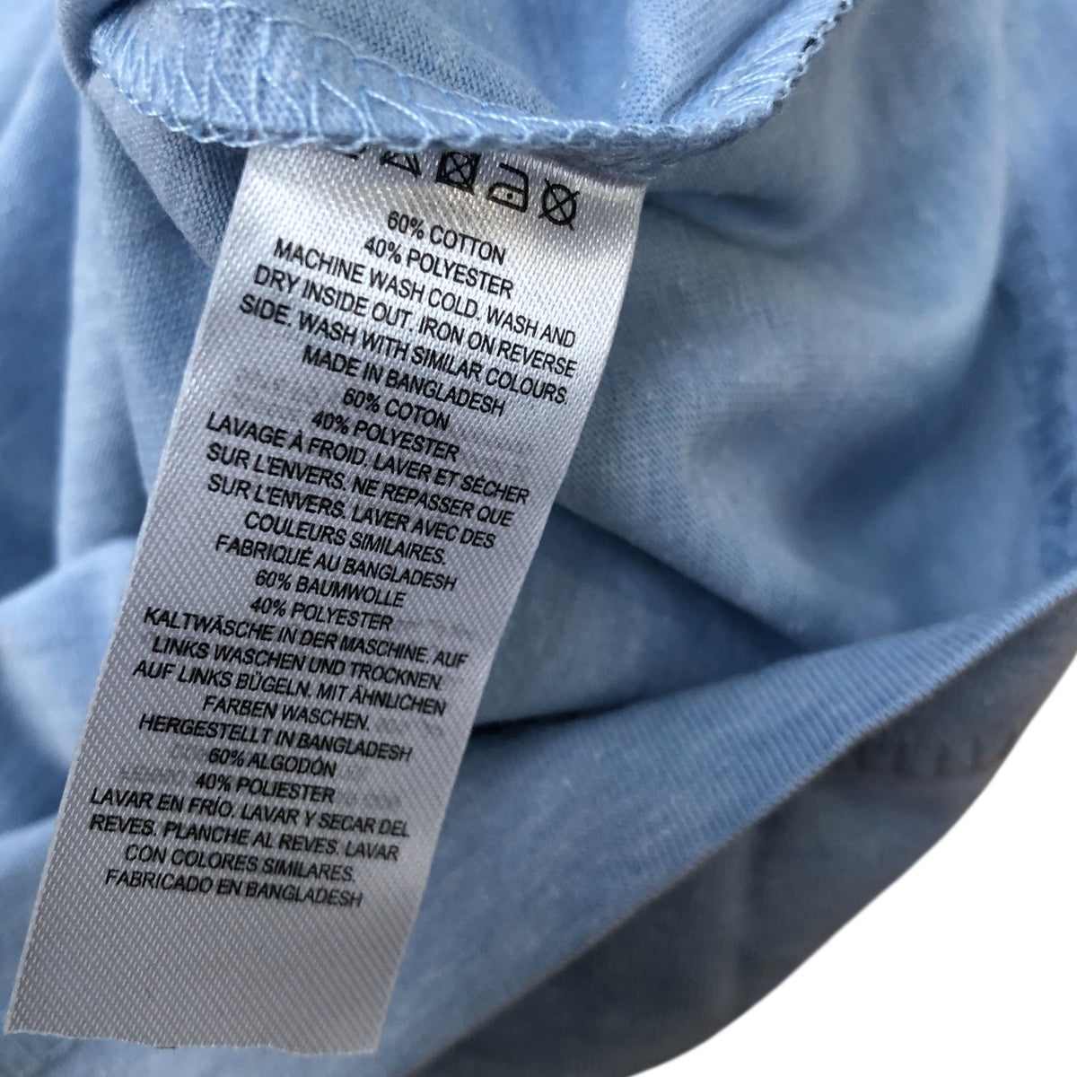 French Connection Light Blue T-Shirt Size L