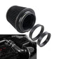 Racing Air Filter 76mm 3" Super Power Flow High Performance Cone Filter Black