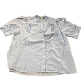 Baukjen Blue Tencel Lyocell Button Up Blouse Women's Soft Causal Top