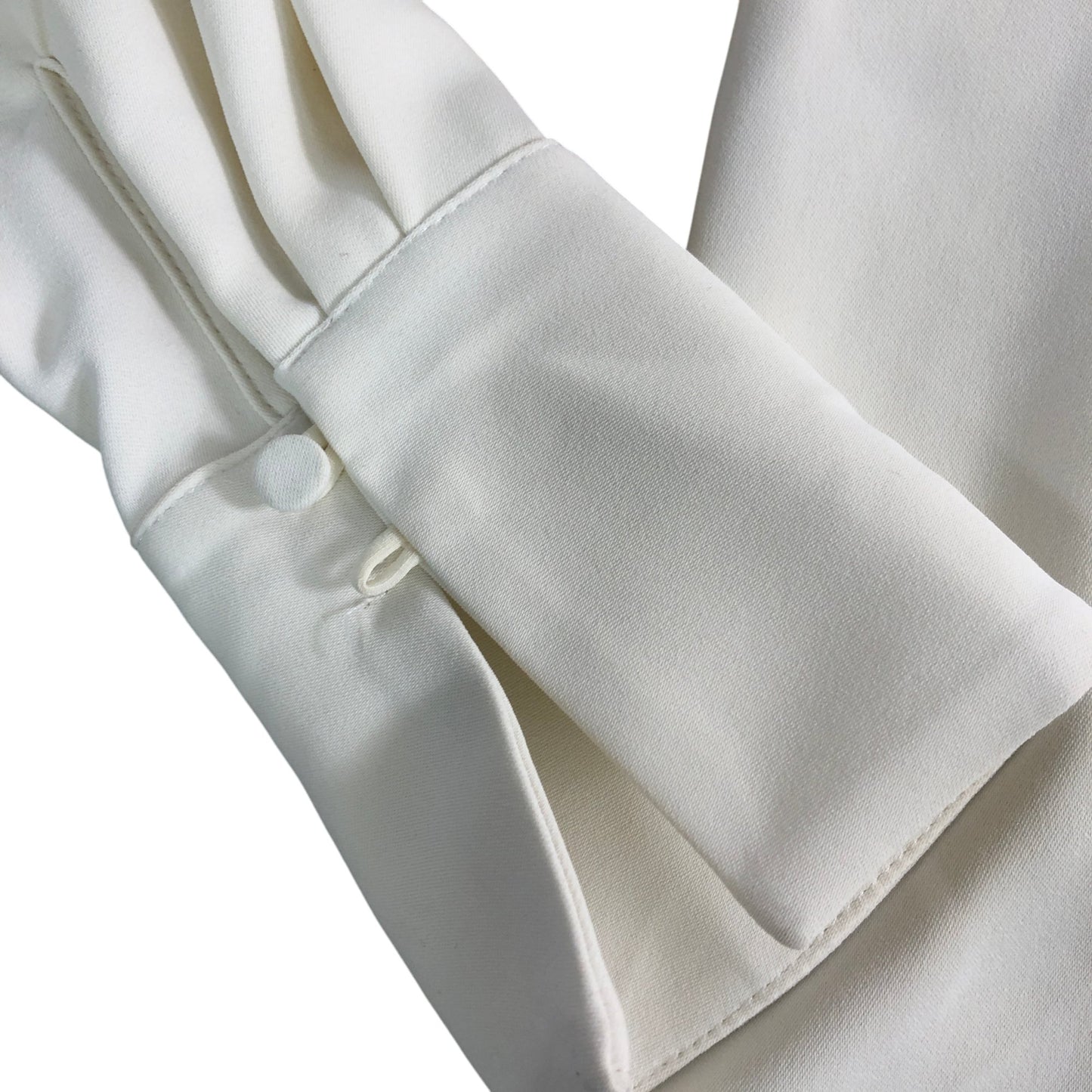 River Island Women's Elegant White Blouse UK 6 Embroidered Floral Detail Top