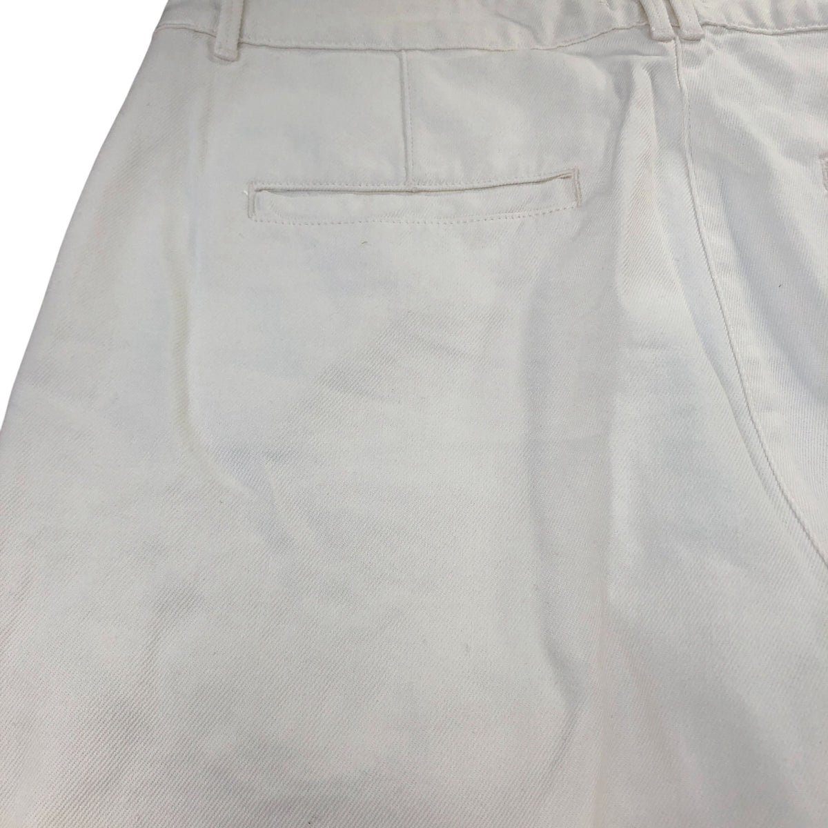 Baukjen Pleated Trousers UK Size 16 Women's Casual Organic Cotton White