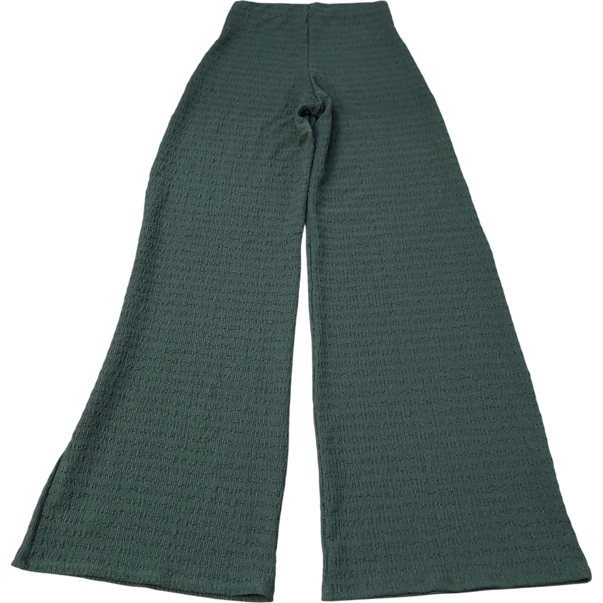 River Island High Waist Wide Leg Trousers Olive Green