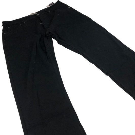 Kangaroo Poo W36 L32 Men's Black Stretch Slim Fit Trousers Cotton Elastane