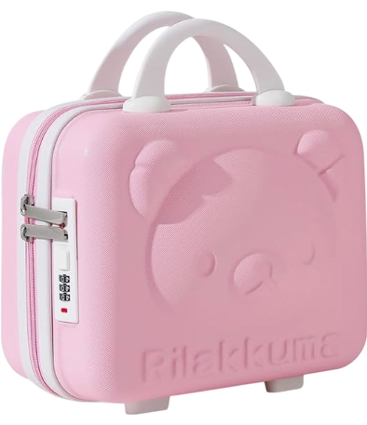BALAKAKA Hard Shell Vanity Case Pink Rilakkuma Travel Storage for Women Girls