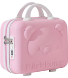 BALAKAKA Hard Shell Vanity Case Pink Rilakkuma Travel Storage for Women Girls