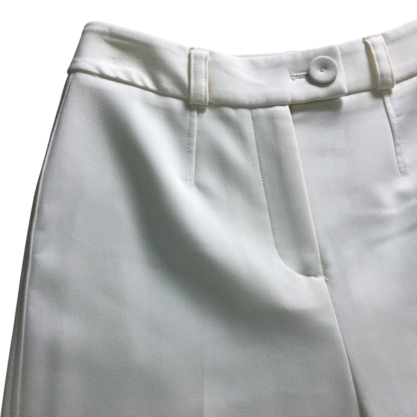 River Island Flared Trousers UK8 Women's Stylish White
