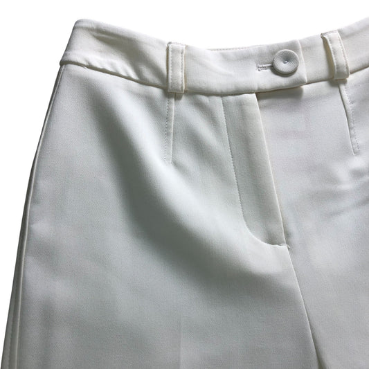 River Island Flared Trousers UK8 Women's Stylish White