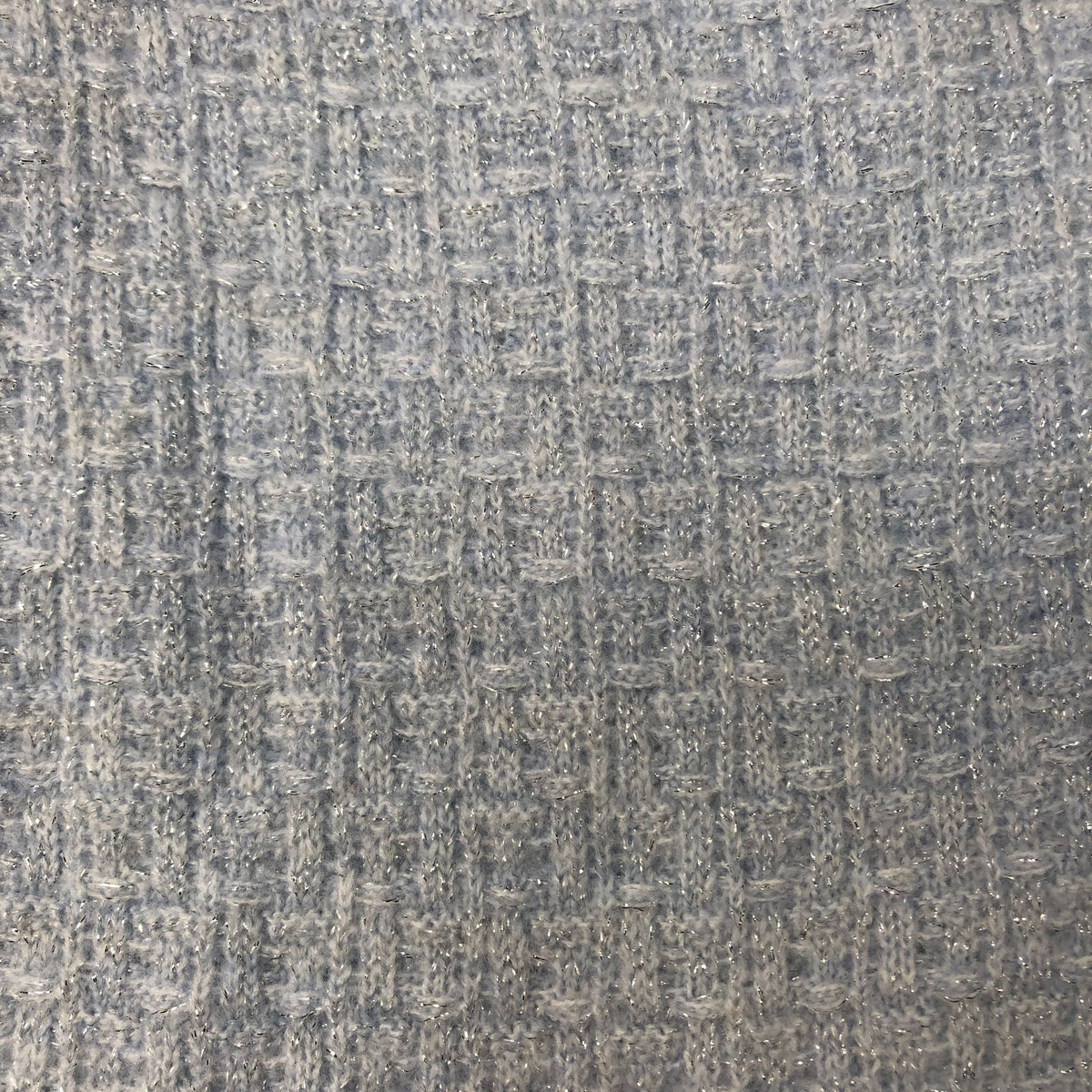 River Island A-Line Skirt UK12 Women's Textured Stretch Knit Grey With Lurex