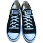 Converse All Star Black Canvas Trainers UK8 Women's Classic Style Thick Sole